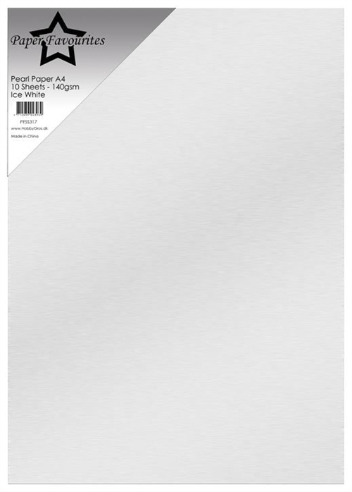 Paper Favourites  Pearl Paper Ice white A4 2 sidet 140g